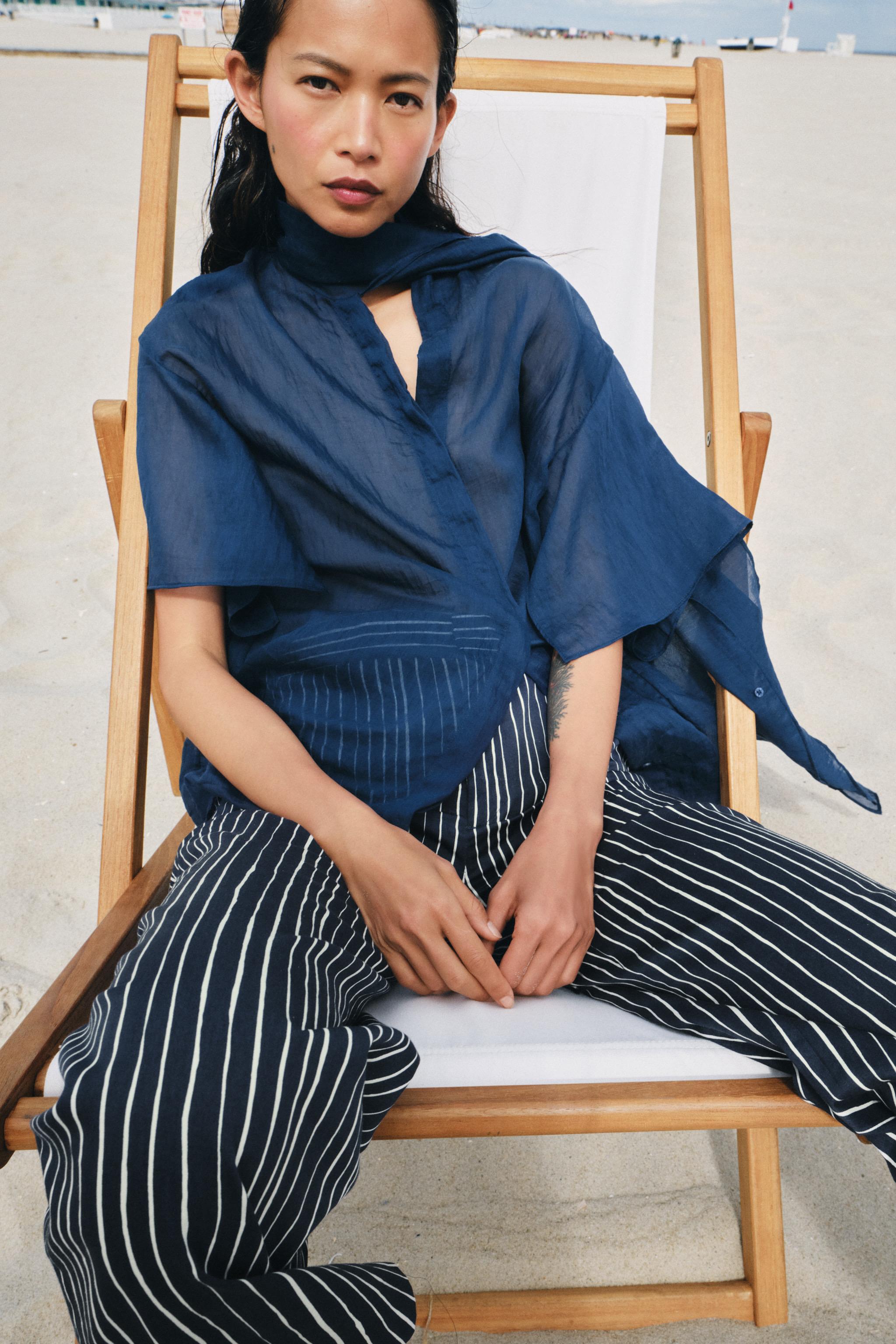 ZW COLLECTION SCARF SHIRT